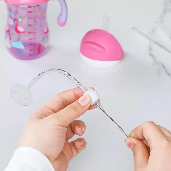image9Piece Straw Cleaner Brush Kit for Stanley  3Size Extra Long Pipe Cleaners Straw Cleaning Brush for Tumbler Sippy Cup Bottle and Tube