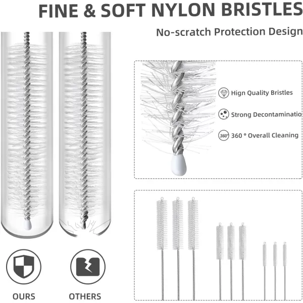 image9Piece Straw Cleaner Brush Kit for Stanley  3Size Extra Long Pipe Cleaners Straw Cleaning Brush for Tumbler Sippy Cup Bottle and Tube