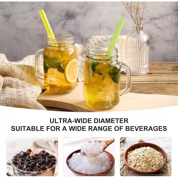 imageAngled Tips 12 Pcs Wide Reusable Bubble Tea Straws with 4 Brushes  Multi Colors Jumbo Smoothie Straws BPA FREE Plastic Straws for Bubble Tea Tapioca Pearls Milkshakes12 Colors