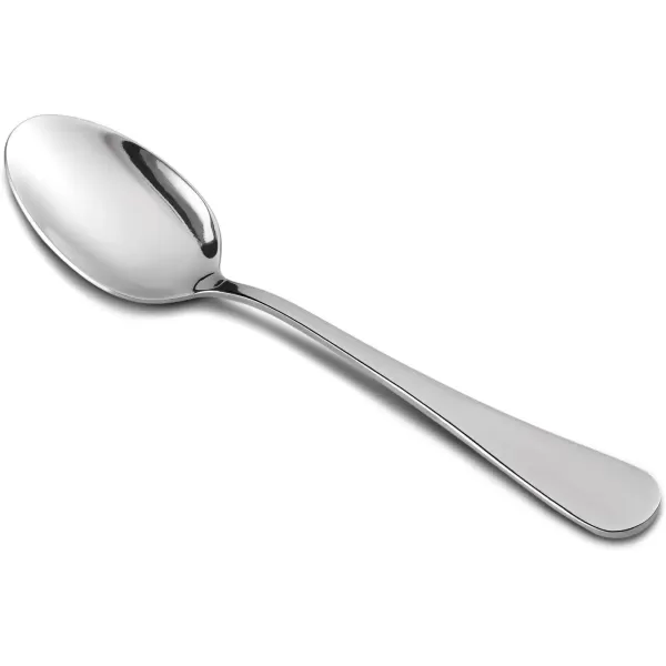 imageHIWARE 12Piece Stainless Steel Teaspoons Spoons Silverware Set Dishwasher Safe  67 Inches61 Inches
