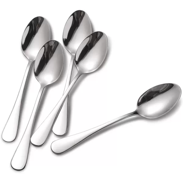 imageHIWARE 12Piece Stainless Steel Teaspoons Spoons Silverware Set Dishwasher Safe  67 Inches61 Inches