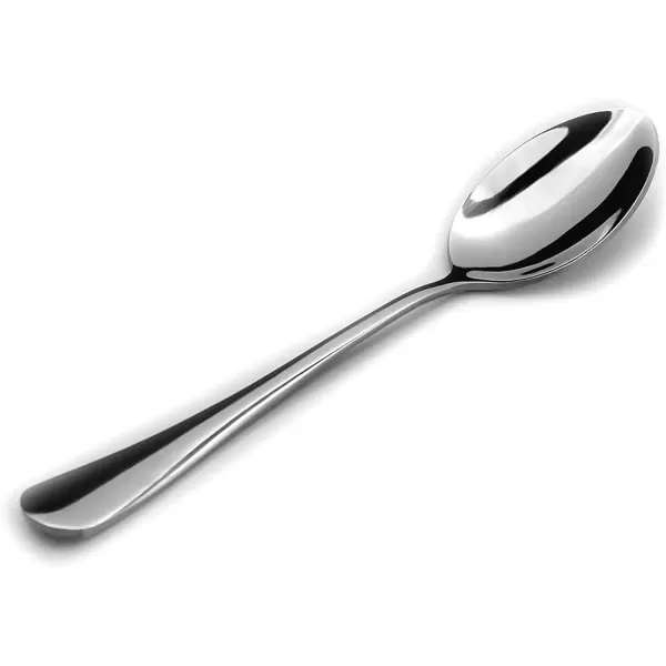 imageHIWARE 12Piece Stainless Steel Teaspoons Spoons Silverware Set Dishwasher Safe  67 Inches61 Inches
