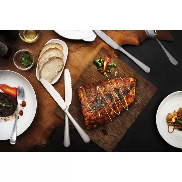 imageHIWARE 12piece Good Stainless Steel Dinner Knives 9 Inches