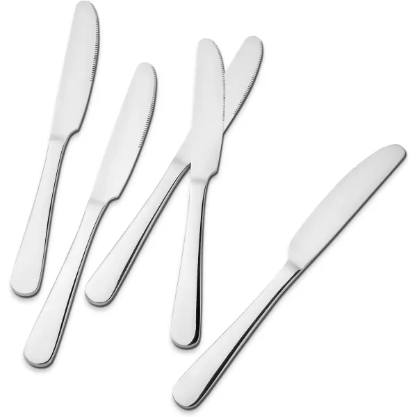 imageHIWARE 12piece Good Stainless Steel Dinner Knives 9 Inches