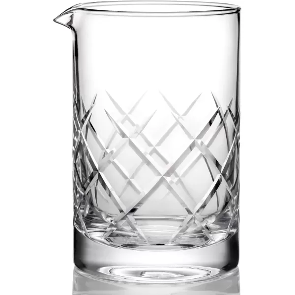 imageHIWARE Professional 24 Oz Cocktail Mixing Glass Thick Bottom Seamless Crystal Mixing Glass