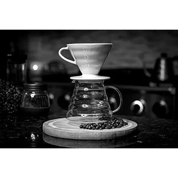 imageHiware 600ml Coffee Server Standard Glass Coffee Carafe Coffee Pot Clear