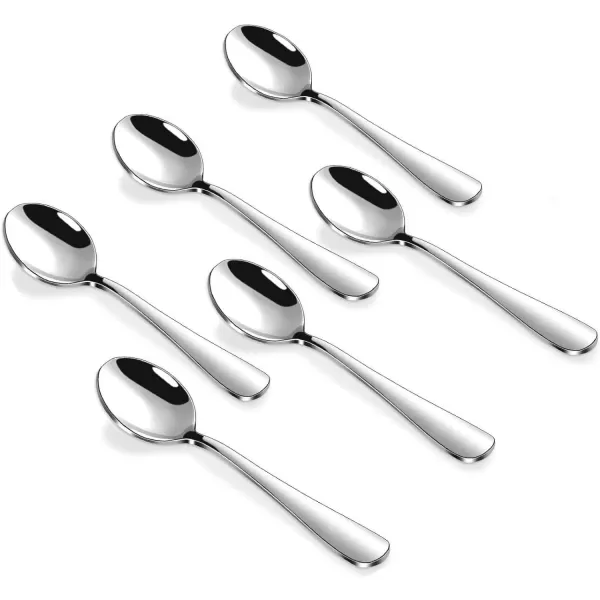 imageHiware 6Piece Demitasse Espresso Spoons 4 Inches Stainless Steel Mini Coffee Spoons47inch