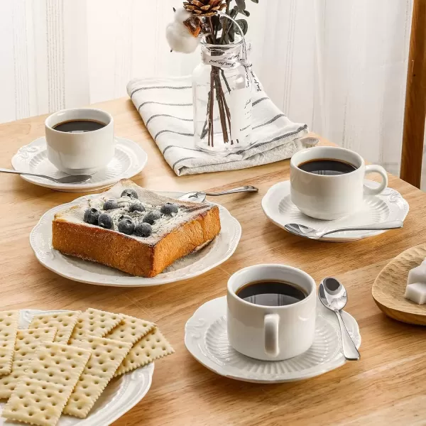 imageHiware 6Piece Demitasse Espresso Spoons 4 Inches Stainless Steel Mini Coffee Spoons4inch