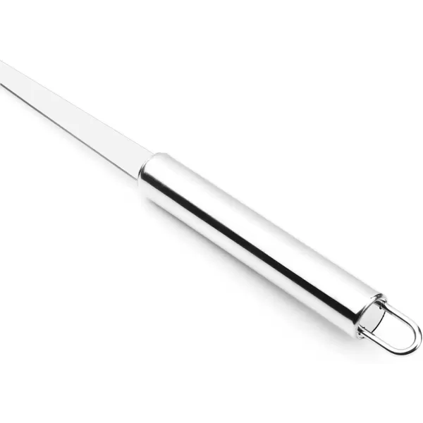 imageHiware Stainless Steel Fat Skimmer Spoon  Fine Mesh Food Strainer for Grease Gravy and Foam Japanese Hot Pot Skimmer with Long Handle
