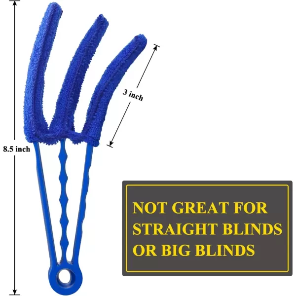 imageHiware Window Blind Cleaner Duster Brush with 5 Microfiber Sleeves  Blind Cleaner Tools for Window Shutters Blind Air Conditioner Jalousie DustBlue