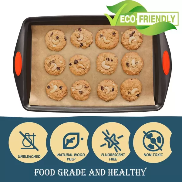 image200 Pcs Unbleached Parchment Paper Baking Sheets 12 x 16 Inch Precut NonStick Parchment Sheets for Baking Cooking Grilling Air Fryer and Steaming  Unbleached Fit for Half Sheet Pans9 X 13