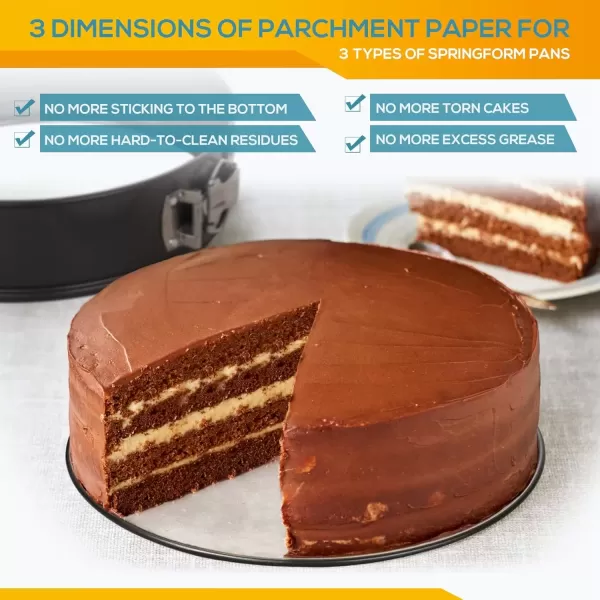 imageHIWARE 9 Inch Nonstick Cheesecake Pan Springform Pan with Removable BottomLeakproof Cake Pan  Black6810 Inch