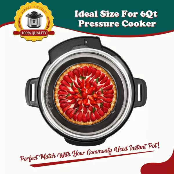 imageHIWARE 9 Inch Nonstick Cheesecake Pan Springform Pan with Removable BottomLeakproof Cake Pan  Black6Inch
