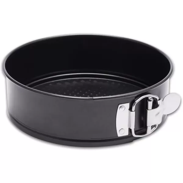 imageHIWARE 9 Inch Nonstick Cheesecake Pan Springform Pan with Removable BottomLeakproof Cake Pan  Black7Inch