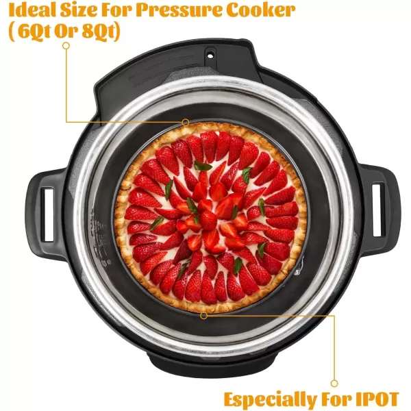 imageHIWARE 9 Inch Nonstick Cheesecake Pan Springform Pan with Removable BottomLeakproof Cake Pan  Black7Inch