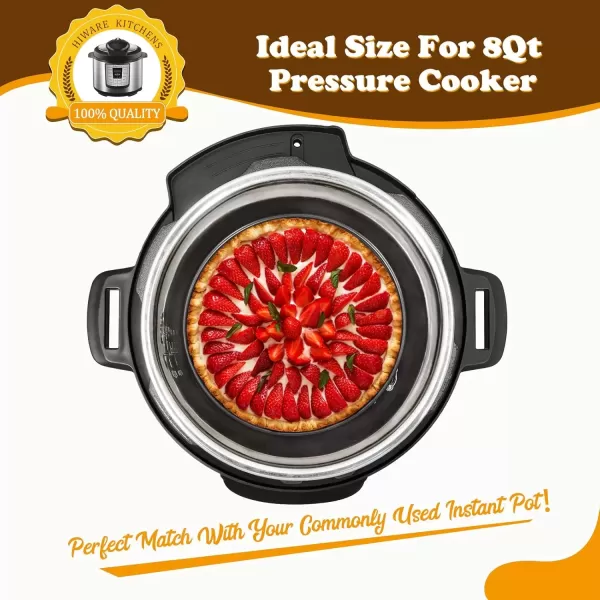 imageHIWARE 9 Inch Nonstick Cheesecake Pan Springform Pan with Removable BottomLeakproof Cake Pan  Black8Inch