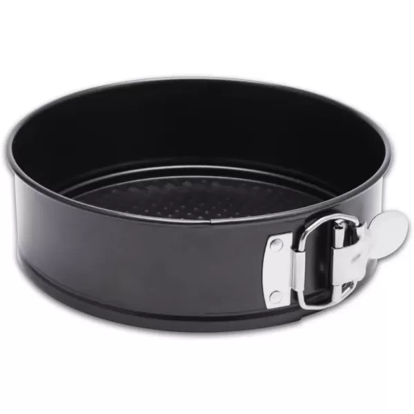imageHIWARE 9 Inch Nonstick Cheesecake Pan Springform Pan with Removable BottomLeakproof Cake Pan  Black9Inch