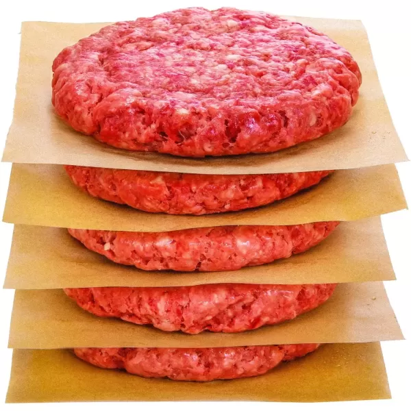 imageHiware 200 Count Unbleached Parchment Paper Squares 6quot x 6quot NonStick Wax Paper Sheets for Separate Burgers Cookies ampamp Other Foods When Storing Freezing