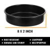 imageHIWARE 6 Inch Cake Pans Set of 4 Nonstick Round Cake Pans with 120 Pieces Parchment Paper Dishwasher Safe8Inch