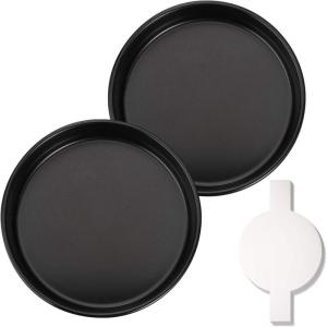 imageHIWARE 6 Inch Cake Pans Set of 4 Nonstick Round Cake Pans with 120 Pieces Parchment Paper Dishwasher Safe9Inch
