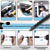 imageHIWARE 16 Pcs Drill Brush Car Detailing Kit  Car Polishing ampamp Buffing Pads Kit  Soft Bristle Power Scrubber with Extend Attachment for Cleaning Car Interior Boat Carpet Upholstery Bathroom