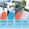 imageHIWARE 16 Pcs Drill Brush Car Detailing Kit  Car Polishing ampamp Buffing Pads Kit  Soft Bristle Power Scrubber with Extend Attachment for Cleaning Car Interior Boat Carpet Upholstery Bathroom