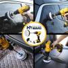 imageHiware 4 Pcs Drill Brush Car Detailing Kit with Extend Attachment Soft Bristle Power Scrubber Brush Set for Cleaning Car Boat Seat Carpet Upholstery and Shower Door  White