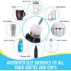 image:imageBottle Cleaning Brush Set  Long Water Bottle and Straw Cleaning Brush  Kitchen Scrub Cleaner Set for Narrow Neck Beer Brewing Supplies Sports Water Bottles Straws Baby Bottles Cups Set of 3