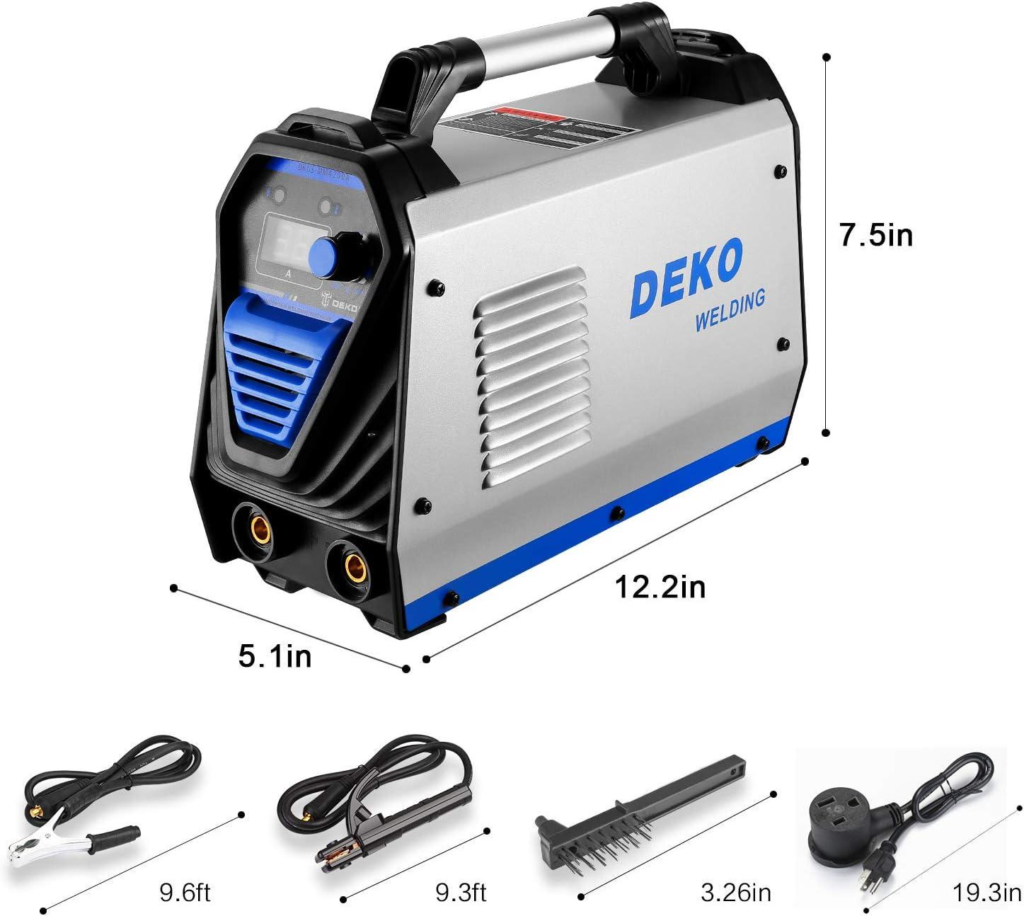 DEKOPRO 160A MMA Arc Welder Machine - 110V/220V IGBT Digital Display