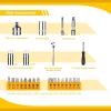 image85PCS 14quot and 38quot Drive Impact Socket Wrench Ratchet Tool Set Deep ampamp Shallow Kit SAE ampamp Metric Sockets with QuickRelease Ratchet Handle and Extension Bar for Car Repair and Home Use