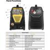 imageDEKO Digital 200A MIGMMA Welder SYNERGIC DC Inverter Welding Machine110V220V Fully Digitally Control with Wire BrushEarthing CableElectrode HolderWelding GunDigital Panel