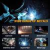 imageDEKO Digital 200A MIGMMA Welder SYNERGIC DC Inverter Welding Machine110V220V Fully Digitally Control with Wire BrushEarthing CableElectrode HolderWelding GunDigital Panel