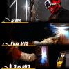 imageDEKO Digital 200A MIGMMA Welder SYNERGIC DC Inverter Welding Machine110V220V Fully Digitally Control with Wire BrushEarthing CableElectrode HolderWelding GunDigital Panel