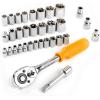 imageDEKOPRO 128 Piece Tool SetGeneral Household Hand Tool Kit Auto Repair Tool Set with Plastic Toolbox Storage Case