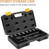 imageDEKOPRO 12Inch Impact Socket Sets 23 Pieces Drive Socket Set Mechanic Tool Set with 72 Teeth Reversible Ratchet 12quot Drive MetricSAE CRV Steel