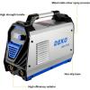 imageDEKOPRO 200Amp MMA Welder 110220V Stick Welder Dual Voltage ARC Welders Portable Welding Machine Electrode HolderWork Clamp Input Power Adapter Cable and Brush