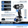 imageDEKOPRO 20V Cordless Impact Wrench 12 Inch Chuck 3200 RPM 258 ftlbs Max Torque Liion Battery Fast Charger Tool Bag1 Battery Pack