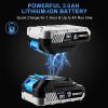 imageDEKOPRO 20V Cordless Impact Wrench 12 Inch Chuck 3200 RPM 258 ftlbs Max Torque Liion Battery Fast Charger Tool Bag1 Battery Pack