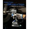 imageDEKOPRO 20V Cordless Impact Wrench 12 Inch Chuck 3200 RPM 258 ftlbs Max Torque Liion Battery Fast Charger Tool Bag2 Battery Pack