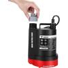 imageDEKOPRO Submersible Water Pump 13 HP 2450GPH Utility Pump Thermoplastic Electric Portable Transfer Water Pump with 10Foot Cord for Pool Tub Garden Pond Draining14HP Red