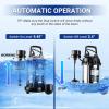 imageDEKOPRO Submersible Water Pump 13 HP 2450GPH Utility Pump Thermoplastic Electric Portable Transfer Water Pump with 10Foot Cord for Pool Tub Garden Pond Draining34HP Sump Pump