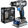 imageCordless drill set DEKO 20V Brushless Drill Driver Kit 38Inch Keyless Chuck Drill Driver 371 Inlbs Torque 181 Torque Setting 2Variable Speed Power drill with 15A Battery