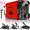 imageDEKOPRO 110220V MMA Welder160A ARC Welder Machine IGBT Digital Display LCD Hot Start Welder with Electrode HolderWork Clamp Input Power Adapter Cable and Brush135A MMA SET