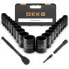 imageDEKOPRO 12Inch Impact Socket Sets 23 Pieces Drive Socket Set Mechanic Tool Set with 72 Teeth Reversible Ratchet 12quot Drive MetricSAE CRV Steel