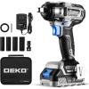 imageDEKOPRO 20V Cordless Impact Wrench 12 Inch Chuck 3200 RPM 258 ftlbs Max Torque Liion Battery Fast Charger Tool Bag1 Battery Pack