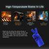 imageDEKO Welding Gloves 14 inch Leather Forge Heat Resistant Blue Welding Glove for Mig Tig Welder Furnace Fireplace and More BlueCamping Stove BBQ