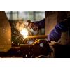 imageDEKO Welding Gloves 14 inch Leather Forge Heat Resistant Blue Welding Glove for Mig Tig Welder Furnace Fireplace and More BlueCamping Stove BBQ