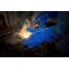 imageDEKO Welding Gloves 14 inch Leather Forge Heat Resistant Blue Welding Glove for Mig Tig Welder Furnace Fireplace and More BlueCamping Stove BBQ