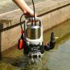 imageSump Pump Submersible DEKOPRO 1HP Submersible CleanDirty Water Pump 3302GPH Portable Utility Sump Pump for Pool Draining with Long 16ft Cable1HP Stainless Steel Water Pump
