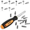 imageDEKO 196 Piece Tool Set General Household Hand Tool Kit with Rip Claw HammerLinemans Plier Measure Tape Rule ampamp Plastic Toolbox Storage Case196PCS